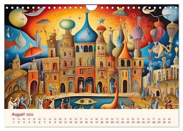 Produktbild: Absurdes Theater - In surrealen Traumwelten versinken (Wandkalender 2026 DIN A4 quer), CALVENDO Monatskalender
