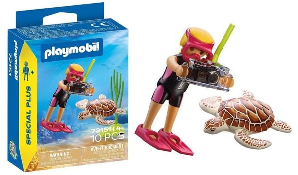 Produktbild: 72151 Taucherin mit Schildkr&ouml;te