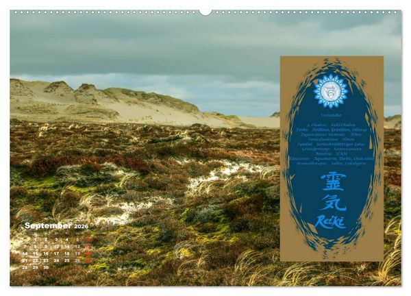 Produktbild: REIKI - Chakrameditation (Wandkalender 2026 DIN A2 quer), CALVENDO Monatskalender