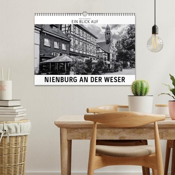 Produktbild: Ein Blick auf Nienburg an der Weser (Wandkalender 2026 DIN A3 quer), CALVENDO Monatskalender