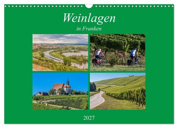Produktbild: Weinlagen in Franken (Wandkalender 2027 DIN A3 quer), CALVENDO Monatskalender