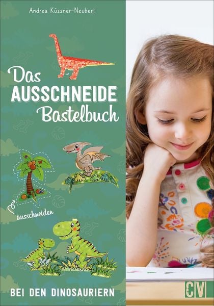Produktbild: Das Ausschneide-Bastelbuch: Bei den Dinosauriern