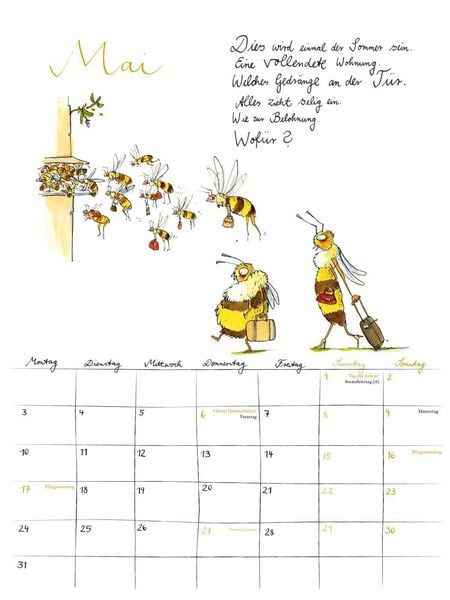 Produktbild: Rilke-Kalender 2027 &ndash; Wandkalender