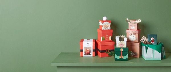 Produktbild: Geschenkboxen-Set Weihnachtsmann, RECYCLED