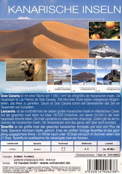 Produktbild: Insider Islands - Spanien: Kanarische Inseln [3 DVDs]