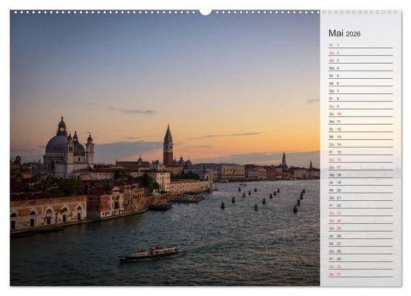 Produktbild: Wundervolles Venedig (hochwertiger Premium Wandkalender 2026 DIN A2 quer), Kunstdruck in Hochglanz