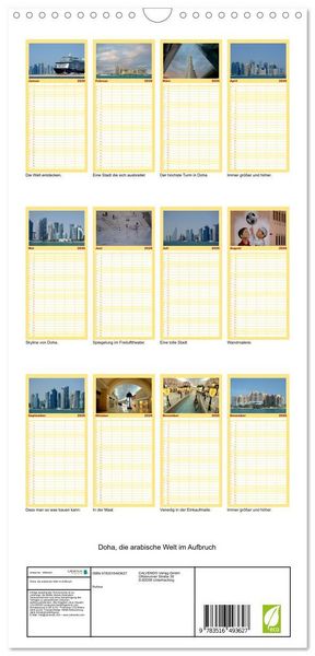 Produktbild: Familienplaner 2026 - Doha, die arabische Welt im Aufbruch mit 5 Spalten (Wandkalender, 21 x 45 cm) CALVENDO