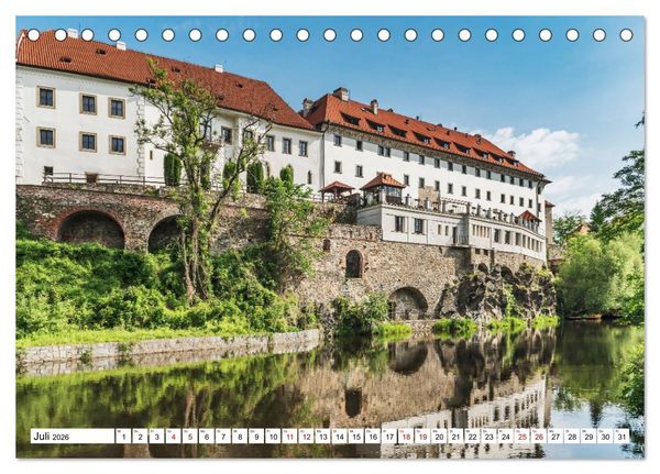 Produktbild: Ein Wochenende in Krumau (Tischkalender 2026 DIN A5 quer), CALVENDO Monatskalender