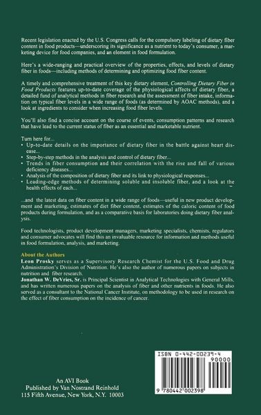 Produktbild: Controlling Dietary Fiber in Food Products