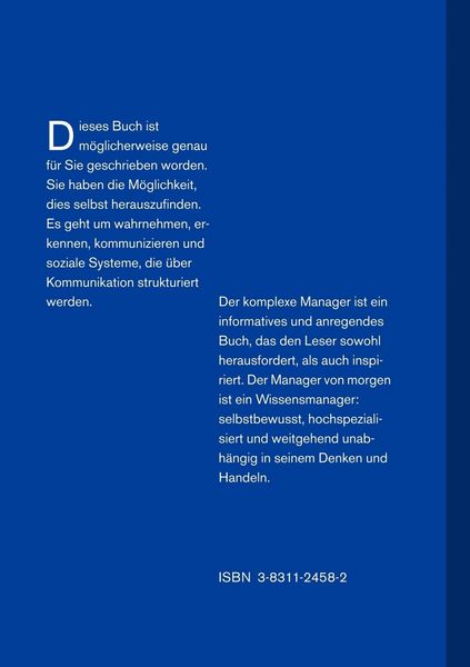 Produktbild: Der komplexe Manager