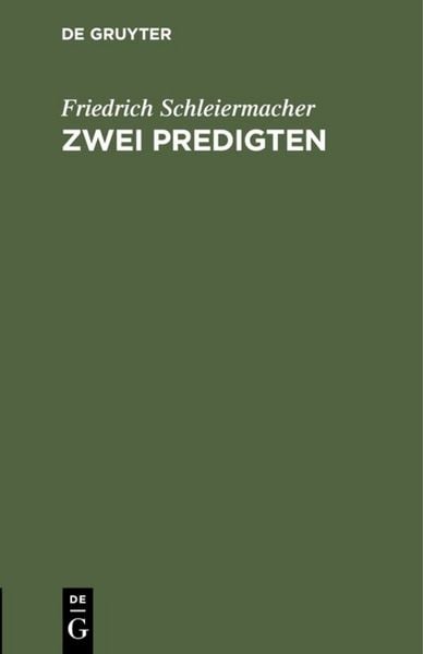 Produktbild: Zwei Predigten
