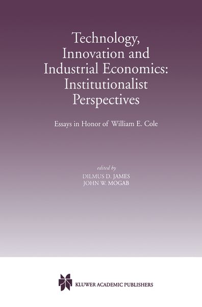 Produktbild: Technology, Innovation and Industrial Economics: Institutionalist Perspectives