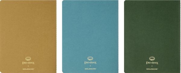 Produktbild: Moleskine Der Herr der Ringe Cahier (3er-Set), XL, liniert, weicher Einband