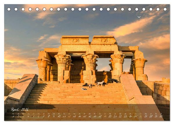 Produktbild: Faszination &Auml;gypten: Kairo - Luxor - Abu Simbel (Tischkalender 2026 DIN A5 quer), CALVENDO Monatskalender