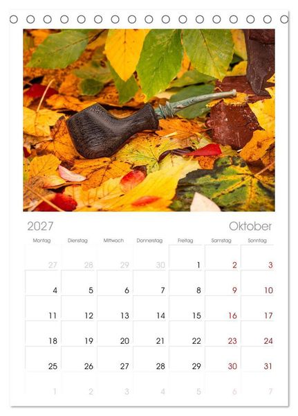 Produktbild: Tischplaner 2027 - Tabakpfeifenkunst (A5 Tischkalender zum Aufstellen) CALVENDO
