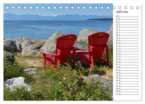 Produktbild: Vancouver Island - Perle im Kanadischen Westen (Tischkalender 2026 DIN A5 quer), CALVENDO Monatskalender