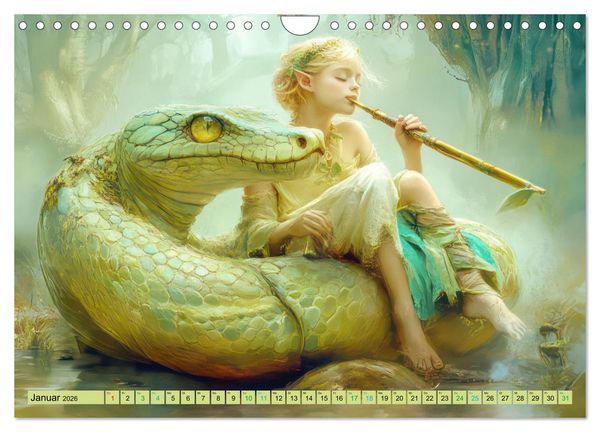 Produktbild: Eine zauberhafte Fantasiewelt (Wandkalender 2026 DIN A4 quer), CALVENDO Monatskalender