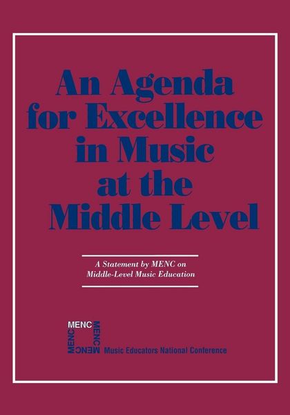 Produktbild: Agenda For Excellence in Music at the Middle Level
