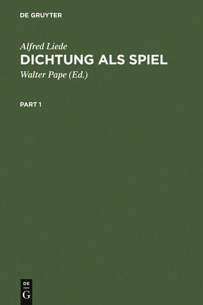 Produktbild: Dichtung als Spiel
