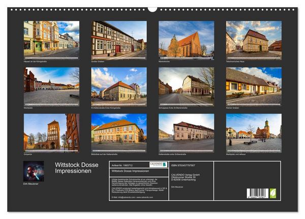 Produktbild: Wittstock Dosse Impressionen (Wandkalender 2026 DIN A2 quer), CALVENDO Monatskalender