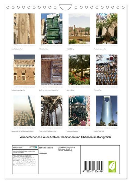 Produktbild: Wundersch&ouml;nes Saudi-Arabien Traditionen und Chancen im K&ouml;nigreich (Wandkalender 2027 DIN A4 hoch), CALVENDO Monatskalender