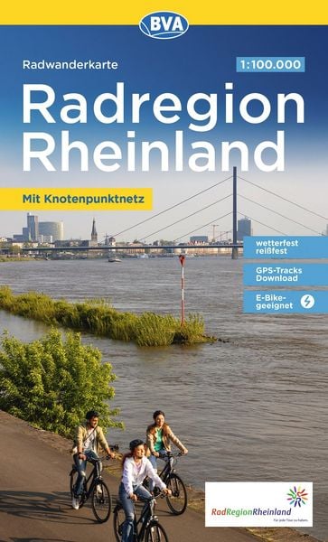 Produktbild: BVA Radwanderkarte RadRegion Rheinland die sch&ouml;nsten Radtouren mit Knotenpunkten 1:100.000