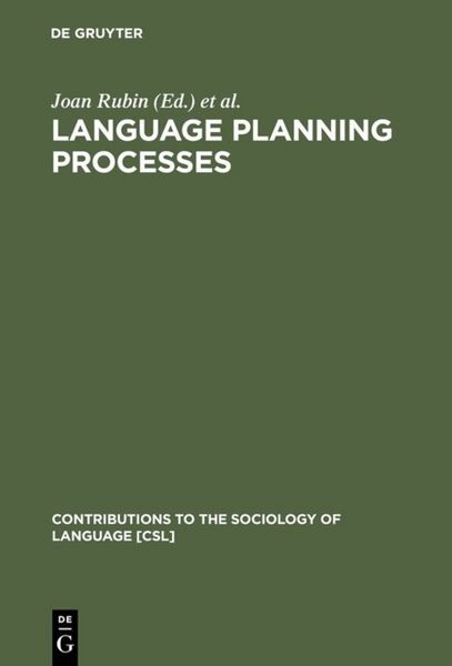 Produktbild: Language Planning Processes