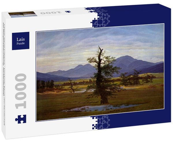 Produktbild: Lais Puzzle Caspar David Friedrich - Einsamer Baum (Dorflandschaft bei Morgenbeleuchtung, Harzlandschaft) 1000 Teile