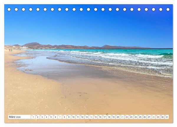 Produktbild: Fuerteventura - W&uuml;stenzauber und Meeresrauschen (Tischkalender 2026 DIN A5 quer), CALVENDO Monatskalender