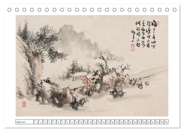Produktbild: Yoshitsugu Haizan (Tischkalender 2027 DIN A5 quer), CALVENDO Monatskalender