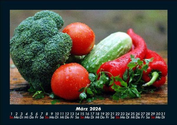 Produktbild: Gem&uuml;sekalender 2026 Fotokalender DIN A5