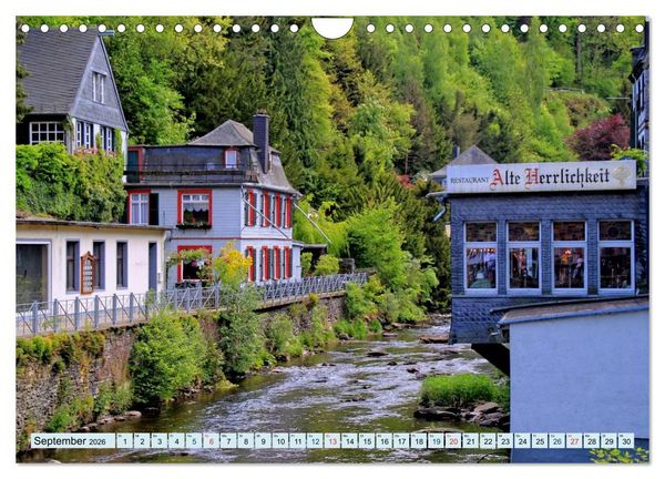 Produktbild: Die sch&ouml;nsten Orte der Eifel - Monschau (Wandkalender 2026 DIN A4 quer), CALVENDO Monatskalender
