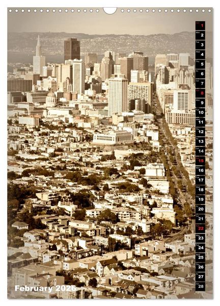 Produktbild: Lovely Town SAN FRANCISCO (Wall Calendar 2026 DIN A3 portrait), CALVENDO 12 Month Wall Calendar