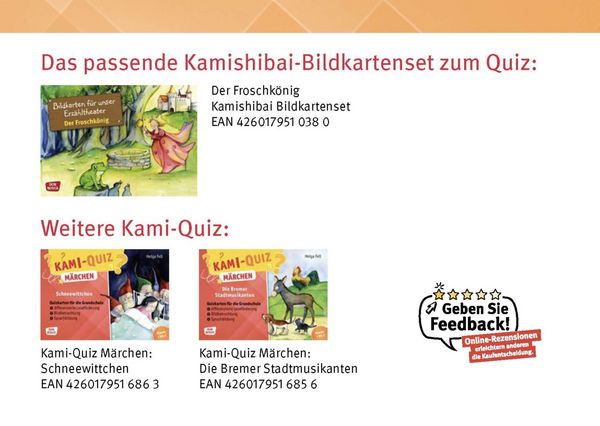 Produktbild: Kami-Quiz M&auml;rchen: Der Froschk&ouml;nig
