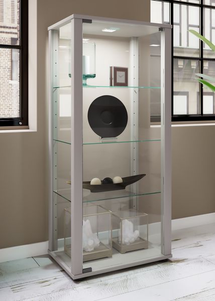 Produktbild: Holz Glas Stand Vitrine Sammelvitrine Kavisa M