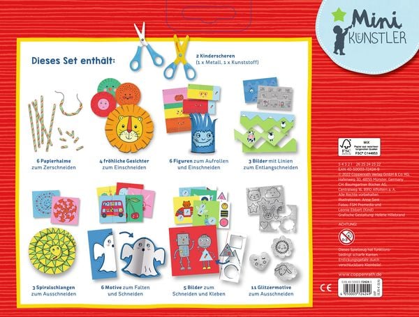 Produktbild: Mein großes Bastelset - Schneiden lernen (Mini-Künstler)