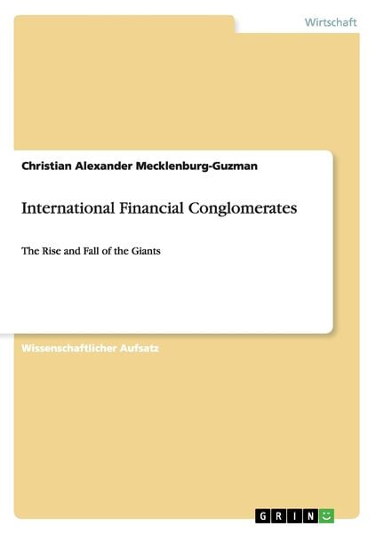 Produktbild: International Financial Conglomerates