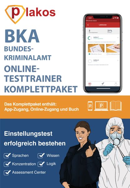 Produktbild: Bundeskriminalamt / BKA Einstellungstest Komplettpaket