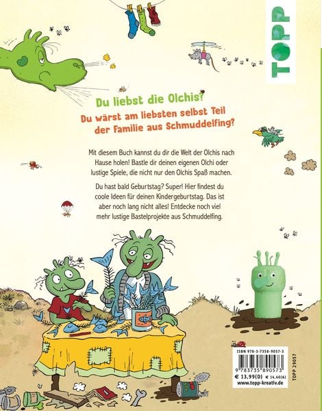 Produktbild: Die Olchis. Das kr&ouml;tige Bastelbuch aus Schmuddelfing