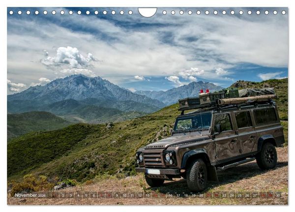 Produktbild: Mit dem 4x4 durch Europa (Wandkalender 2026 DIN A4 quer), CALVENDO Monatskalender