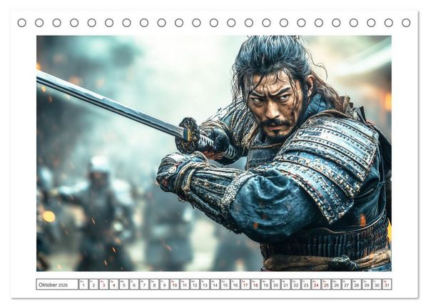 Produktbild: Mein Samurai (Tischkalender 2026 DIN A5 quer), CALVENDO Monatskalender