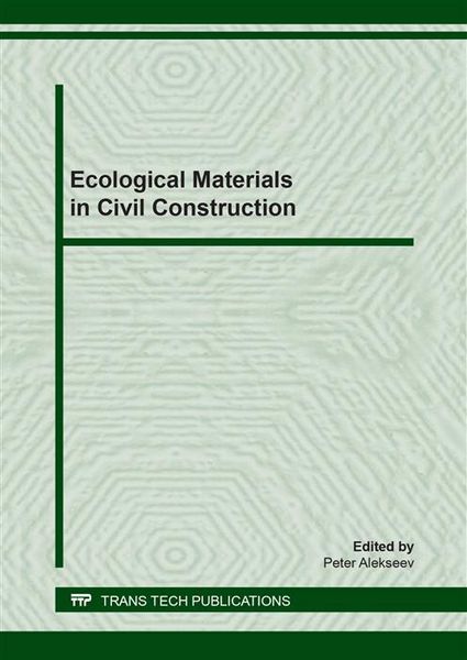 Produktbild: Ecological Materials in Civil Construction