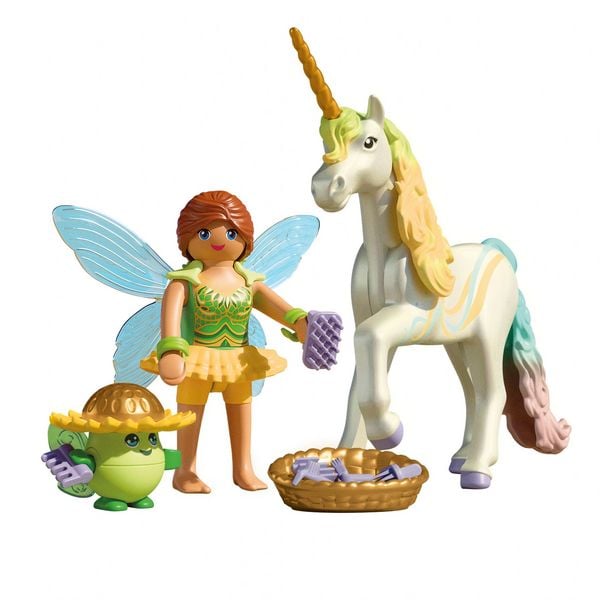 Produktbild: PLAYMOBIL 71840 Sammeleinhorn Regenbogenblume mit Fee