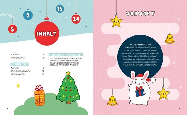 Produktbild: Mein Kawaii-Adventskalender-Buch: Cute Christmas