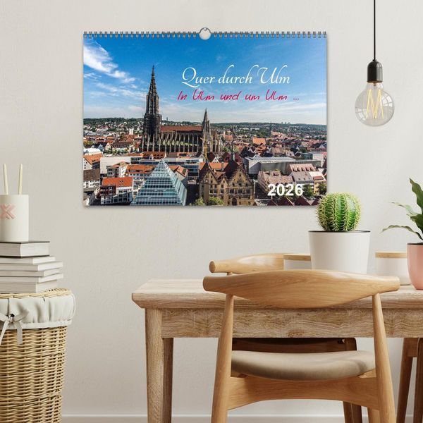 Produktbild: Quer durch Ulm (Wandkalender 2026 DIN A3 quer), CALVENDO Monatskalender