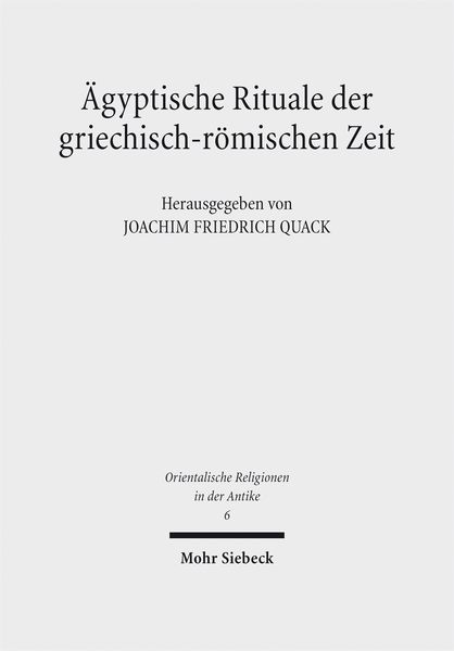 Produktbild: &Auml;gyptische Rituale der griechisch-r&ouml;mischen Zeit