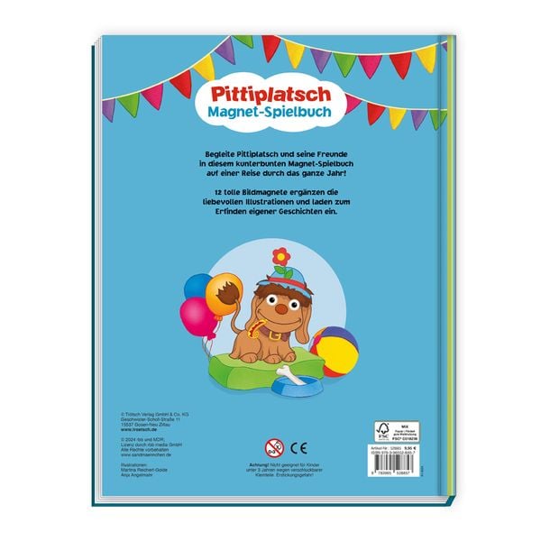 Produktbild: Tr&ouml;tsch Unser Sandm&auml;nnchen Magnet-Spielbuch Pittiplatsch Pappenbuch mit Magneten