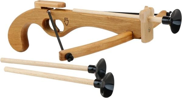 Produktbild: BestSaller 1243 - Kinder-Handarmbrust inkl. 3 Pfeilen, 31cm, Erlenholz ge&ouml;lt, Holz-Handarmbrust