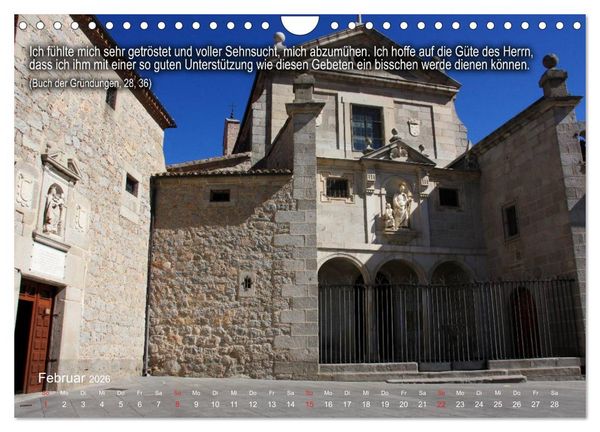 Produktbild: Auf den Spuren der Heilige Teresa von Avila (Wandkalender 2026 DIN A4 quer), CALVENDO Monatskalender
