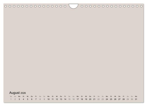Produktbild: DIY Bastel-Kalender -Erdige Pastell Farben- Zum Selbstgestalten (Wandkalender 2026 DIN A4 quer), CALVENDO Monatskalender